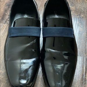 Men’s Dress shoes . Shiny patent leather .